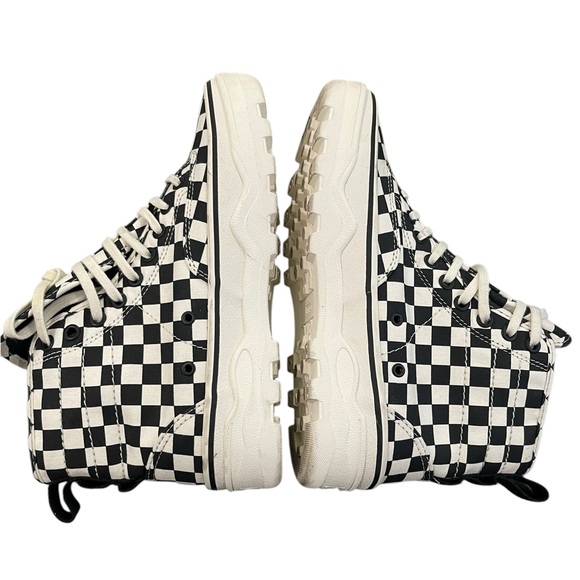VANS Sentry WC Waffle Cup Marshmallow Checkerboard Hi Top Sneakers Rare Sz 6.5 - Picture 5 of 16